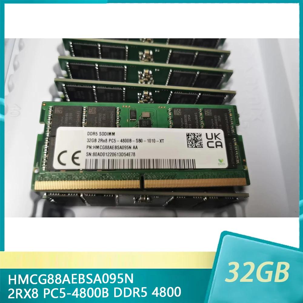 SK ̴н Ʈ ޸𸮿 PC5-4800B DDR5 4800 SODIMM, HMCG88AEBSA095N, 32G, 2RX8, 32GB, 1 